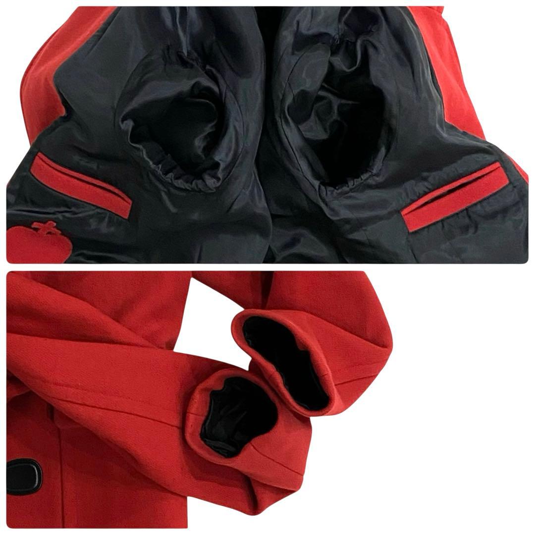 15-16AW★ミケーレ期★グッチ ダッフルコート 赤 メンズ 48 イタリア製