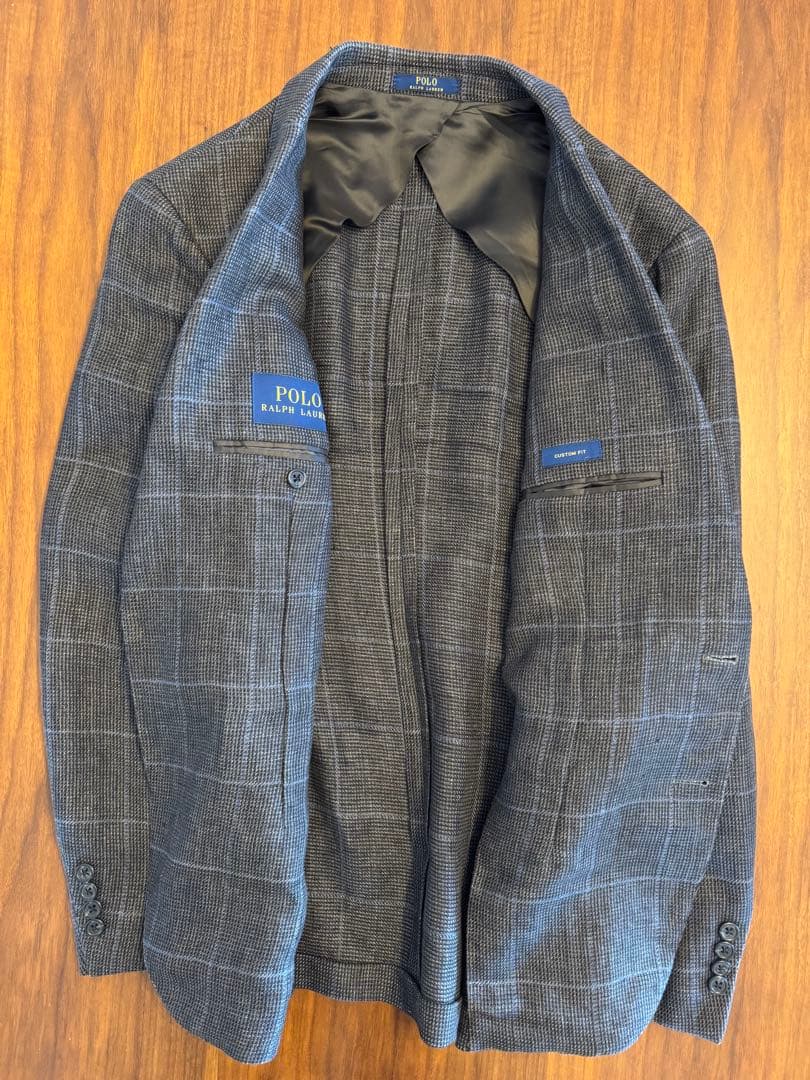 Polo Ralph Lauren テーラードジャケット グレー リネン