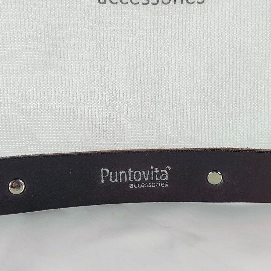 【極美品】Puntovita イタリア製　高級コンチョドレスベルト　袋付き正規品