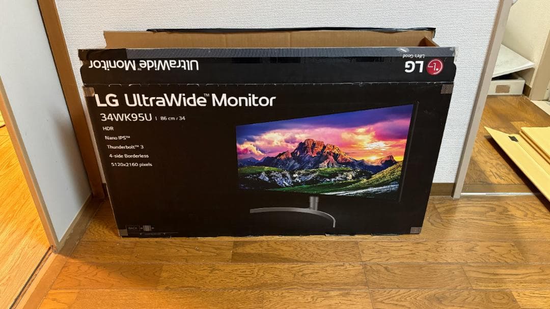 【廃盤希少】LG 3840x2160 ホワイトモニター 本体