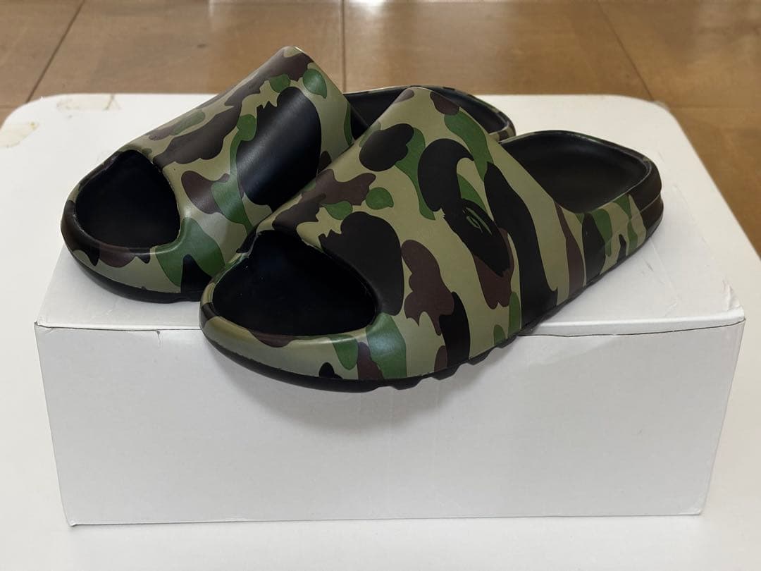 Ape bape 1st camo サンダル　グリーンカモ　8 26cm 新品