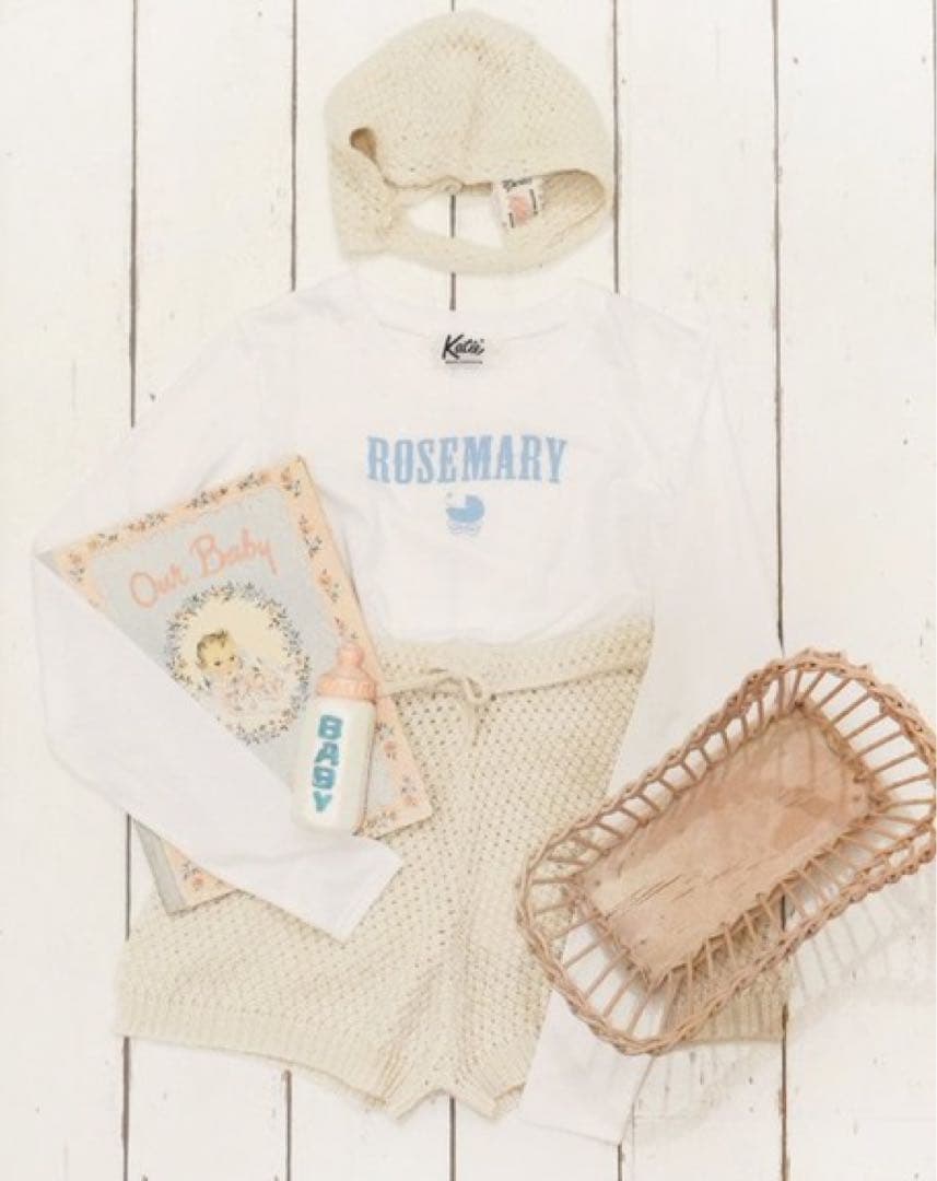 Katie WINTER BABE バスケットショートパンツ アイボリー