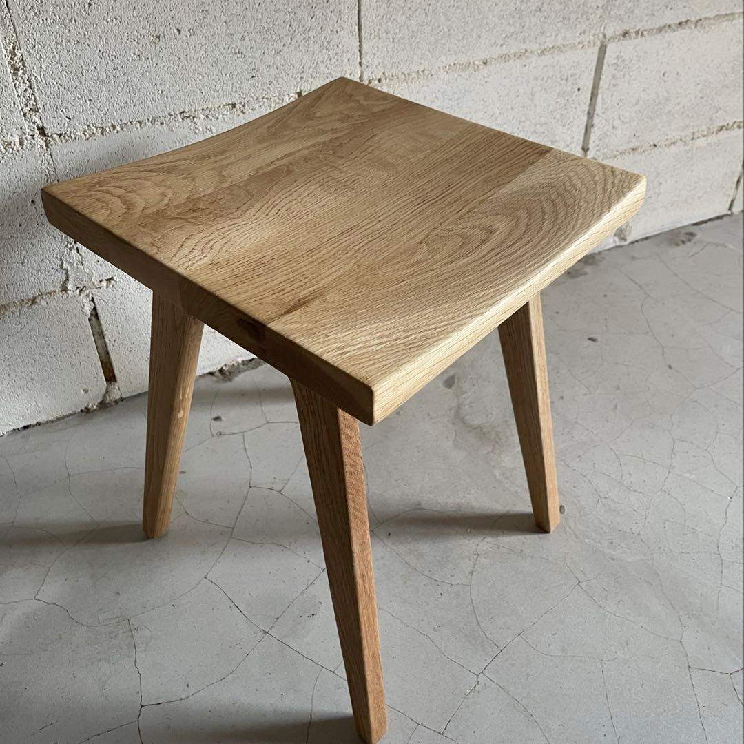 リフレッシュタイプチェア　ロータイプ　オーク無垢材　ウチダ　ナチュラル色