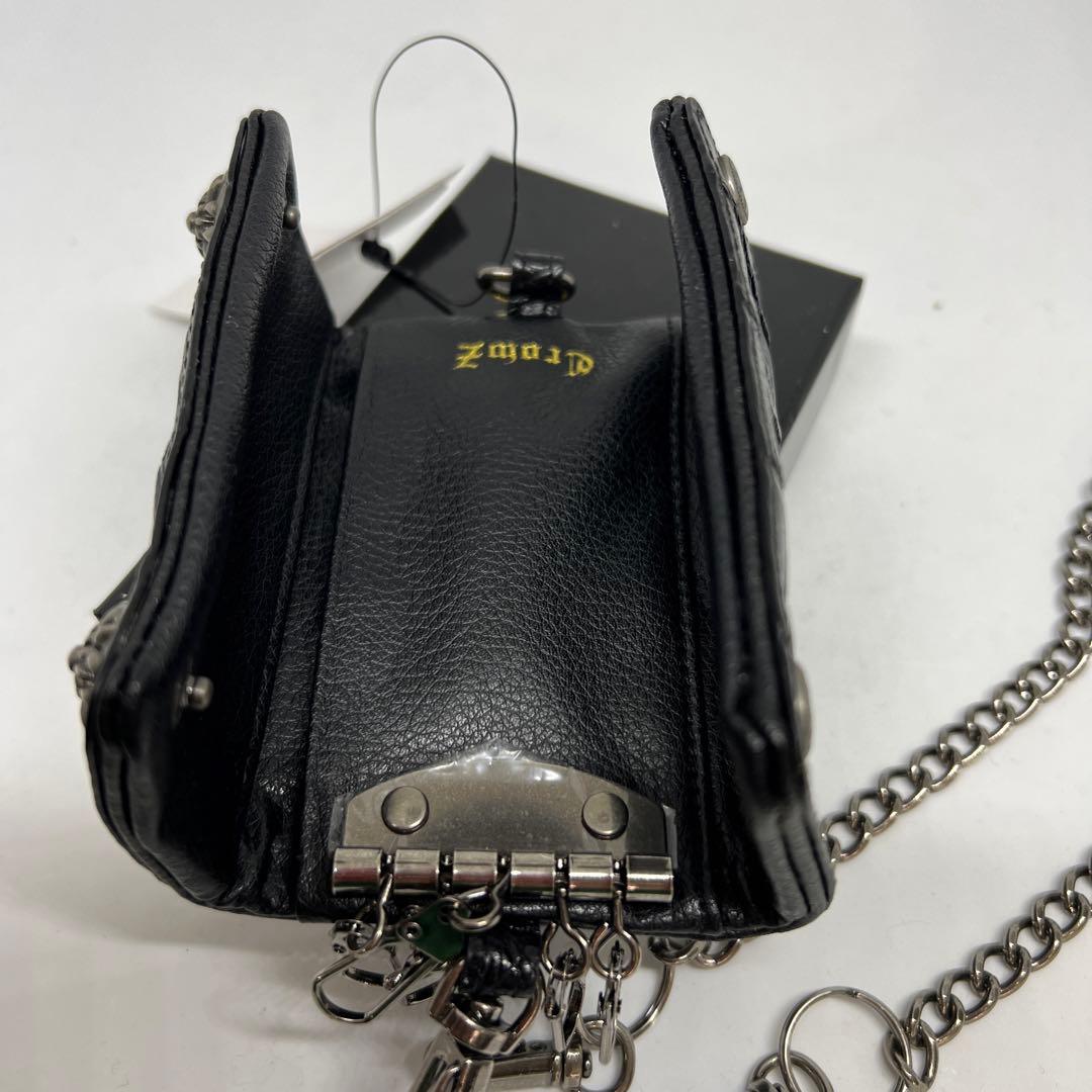 くまぽんさん専用 新品　黒クロコダイルチェーン取り外し付き5連キーケース