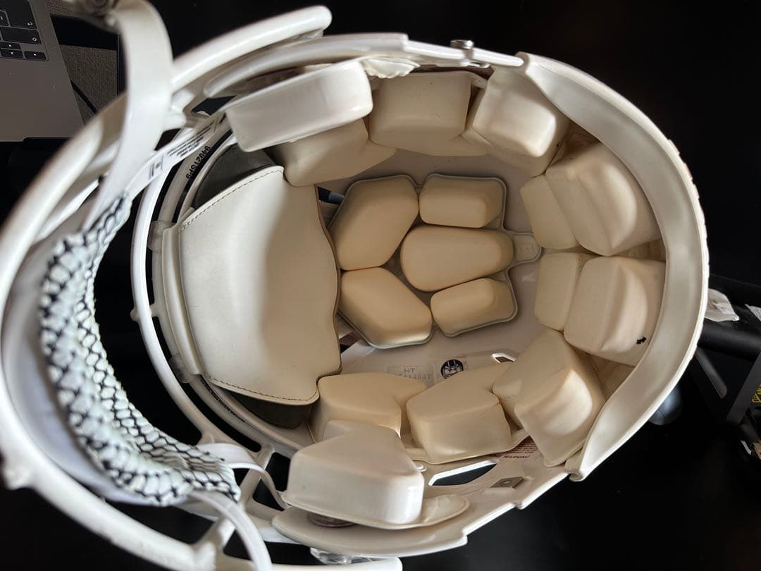 Riddell ホワイト アメリカンフットボールヘルメット