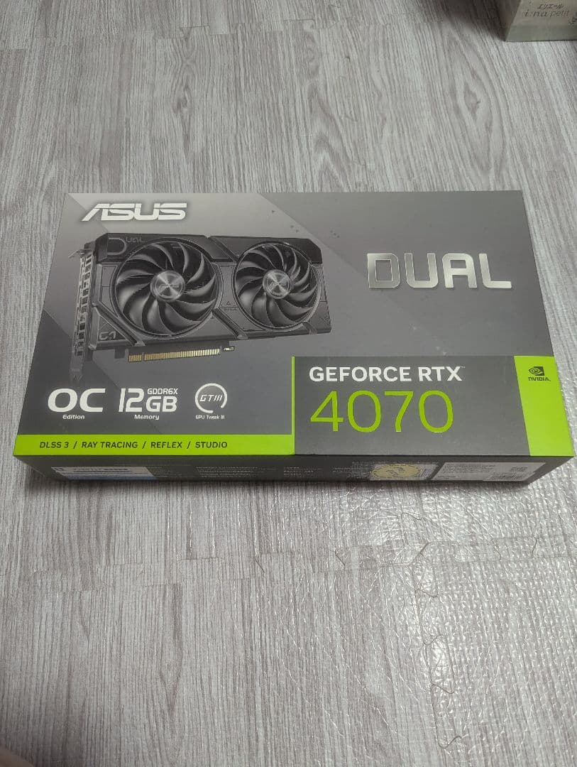 ASUS GeForce RTX 4070 DUAL OC 12GB 新品未開封