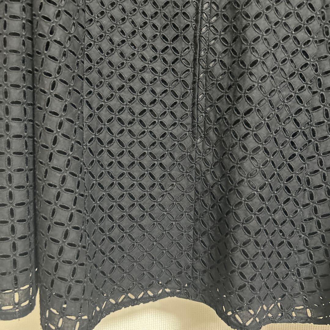 フォクシー　ブラウス　38 ブラック　Vacation アイレットレース