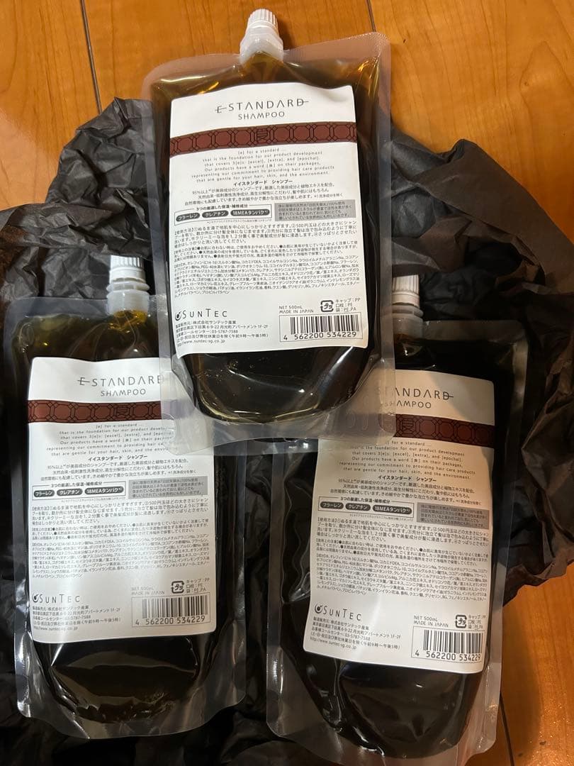イイスタンダード(E STANDARD) シャンプー 詰め替え 500mL 3個