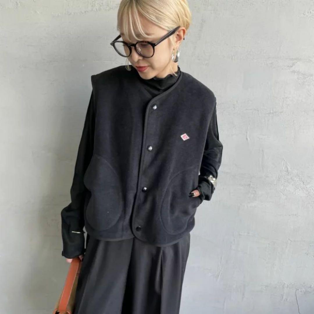 DANTON | フリース カラーレスベスト WOMEN