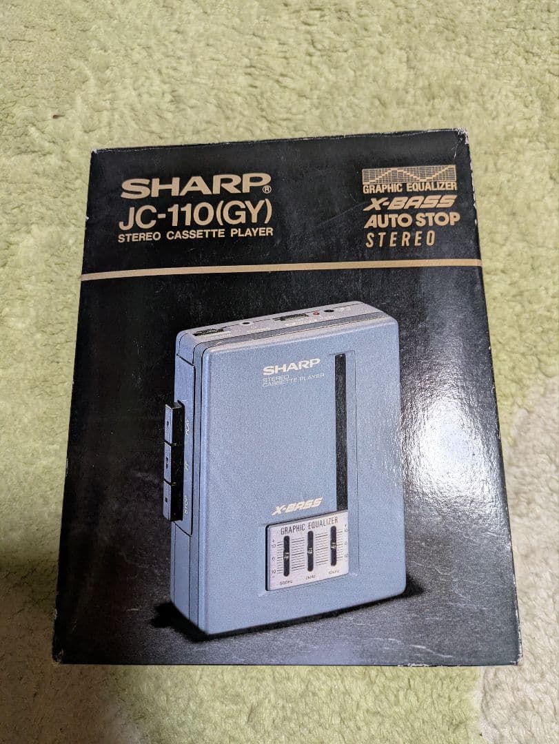 希少　SHARP JC-110(GY) カセットプレーヤー（未使用）