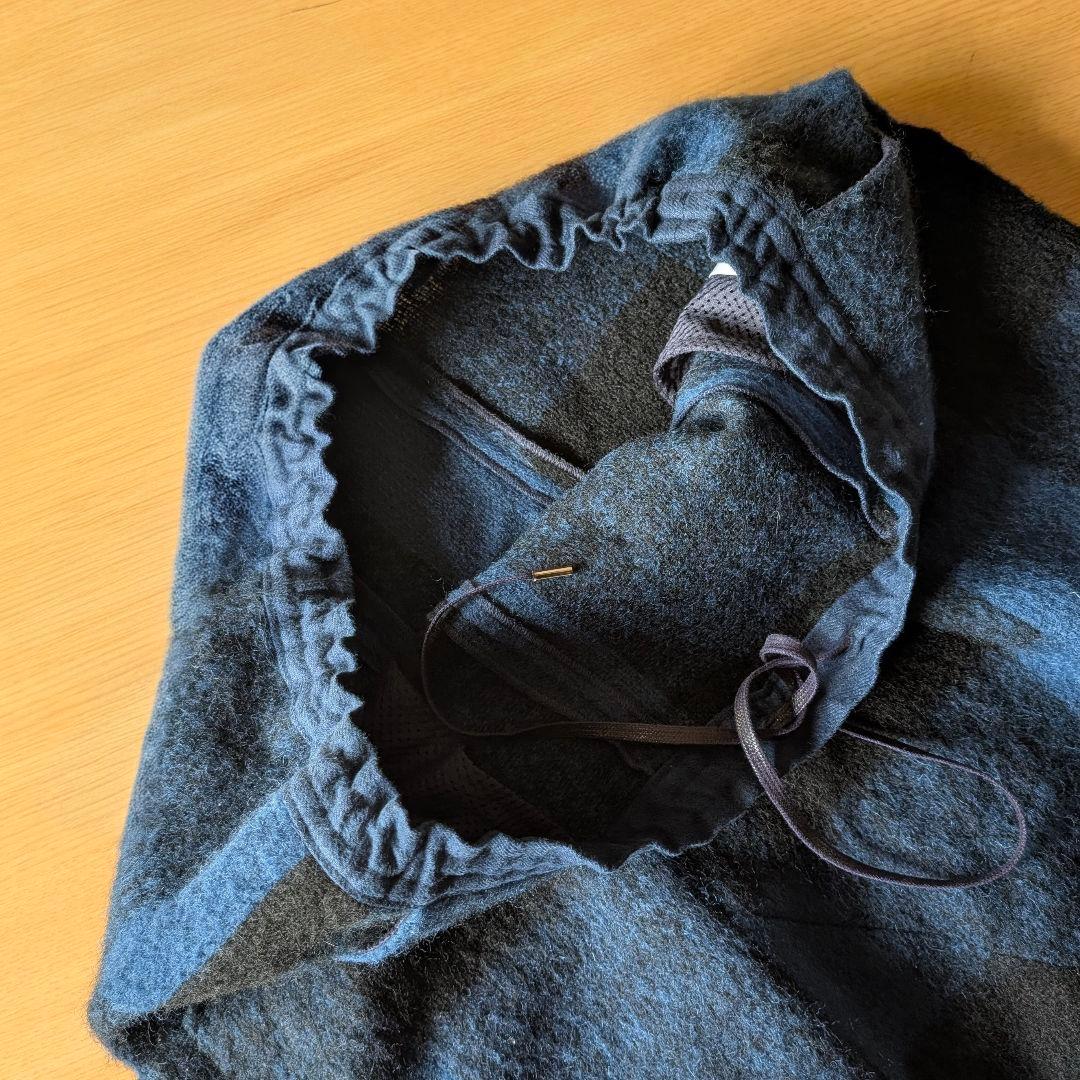 stof ストフ モヘア＆ウール ブロックチェック切り替え サルエルパンツ