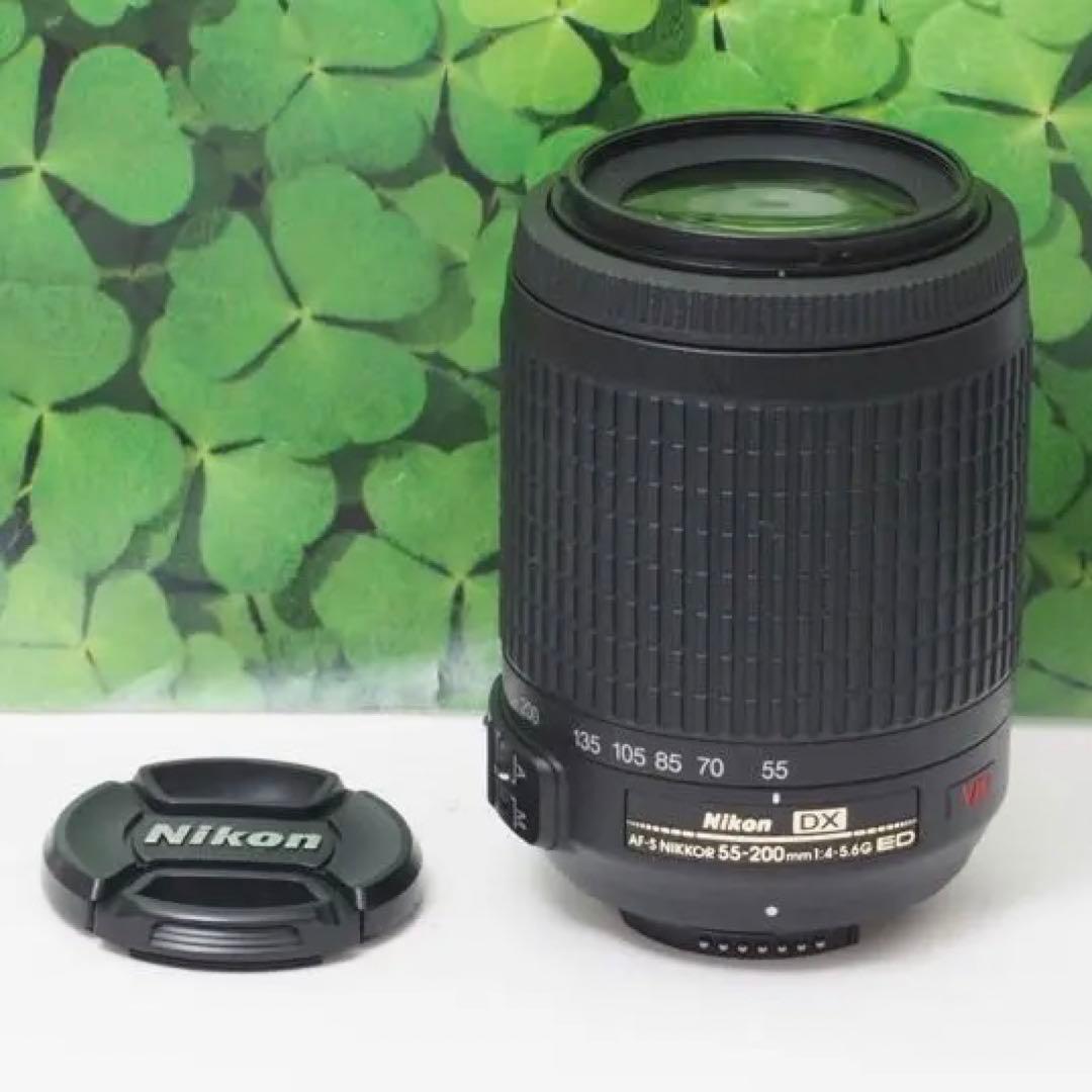 【美品】ニコン55-200mm❤️望遠レンズイベント、運動会で大活躍間違いなし！