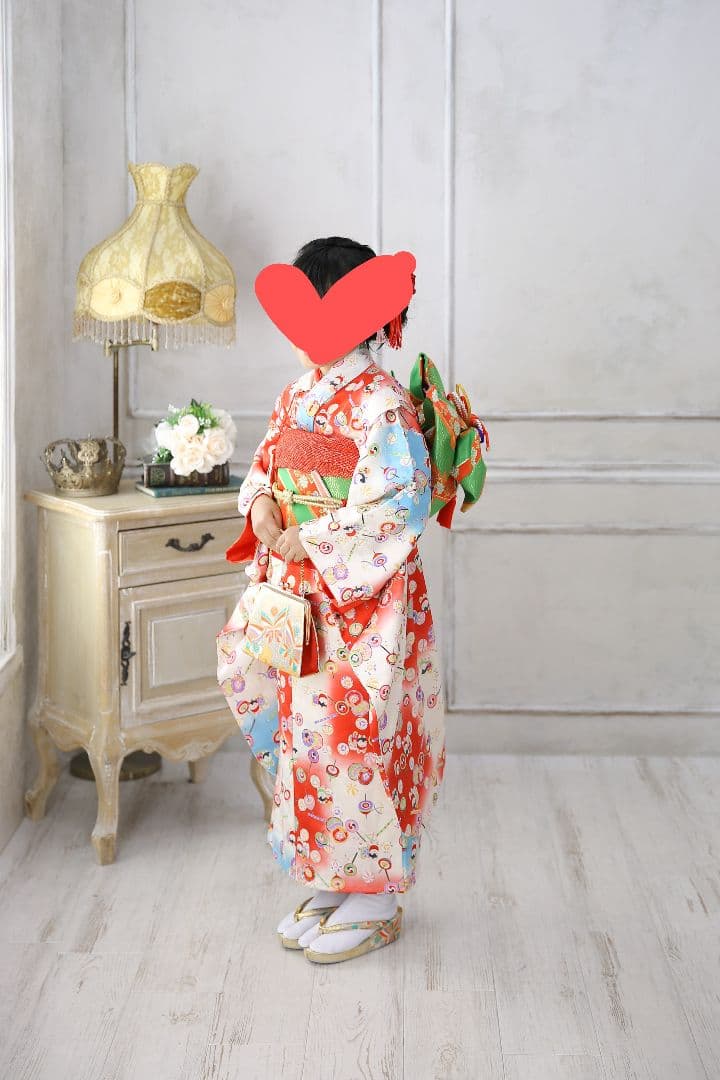 七五三 七歳 着物(レトロ)