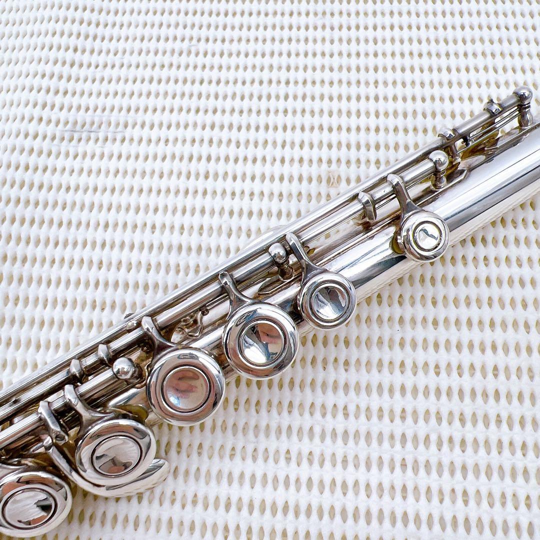 【美品】ヤマハ　YFL-211S フルート　銀　Eメカ　バック　全タンポ交換