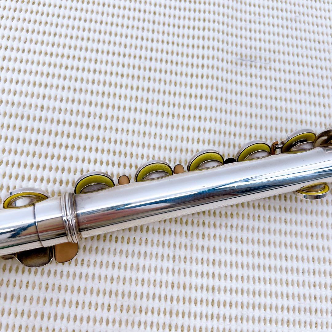 【美品】ヤマハ　YFL-211S フルート　銀　Eメカ　バック　全タンポ交換