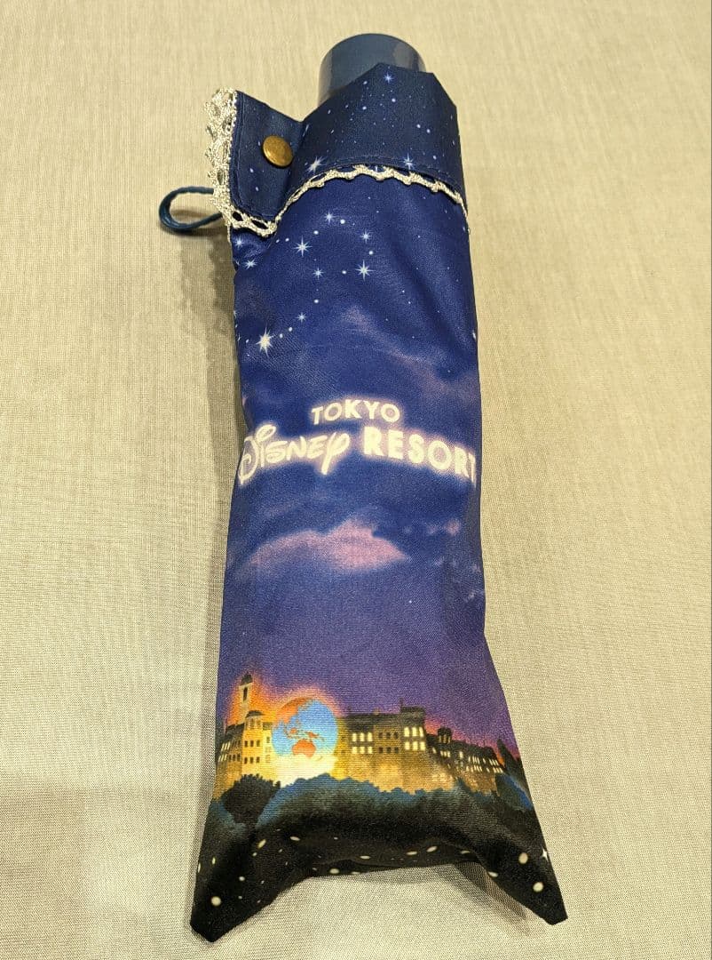 ひ*ろ様 【新品未使用】東京ディズニーリゾート 折りたたみ傘 晴雨兼用　パーク夜