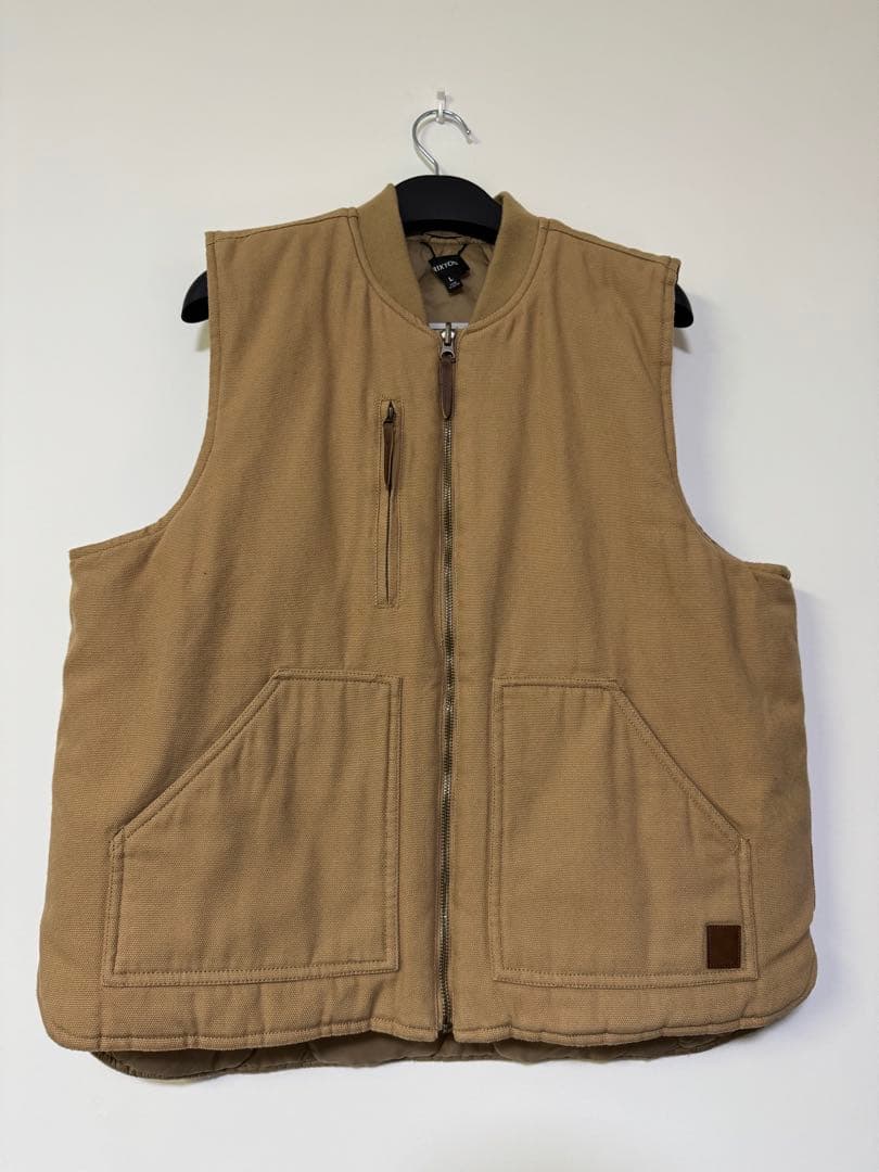 Brixton ブリクストン リバーシブル ベスト L ベージュ