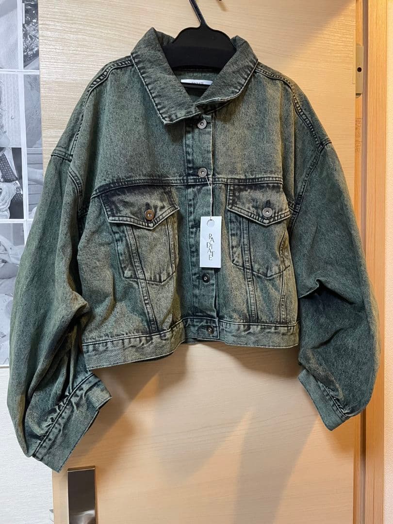 新品ヤマダヤ クロップドデニムジャケット