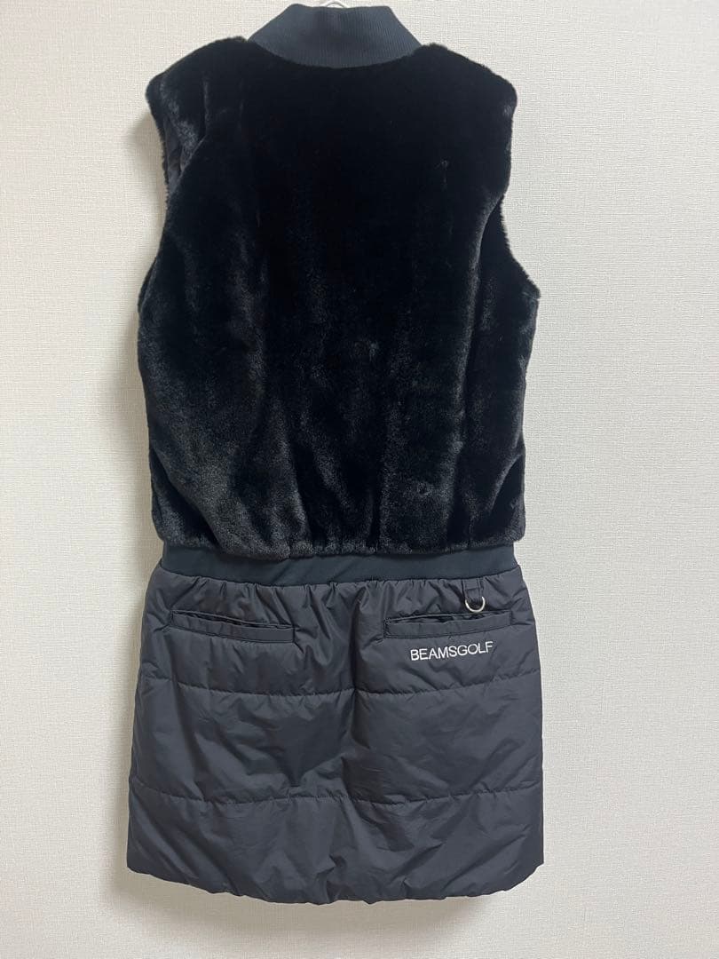 BEAMS golf 中綿ワンピース　ブラック