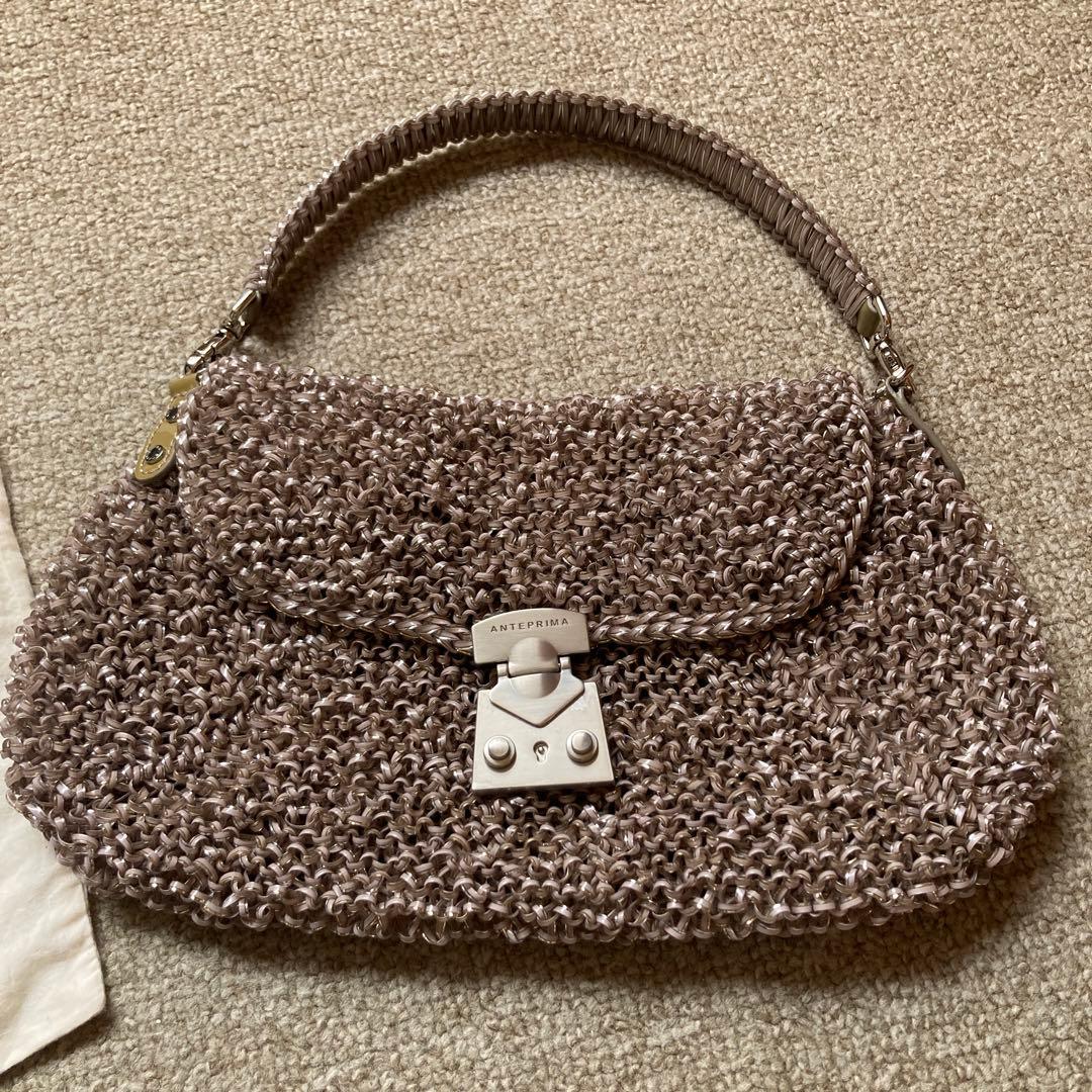 ANTEPRIMA グレーベージュ パーティーワイヤーバッグ