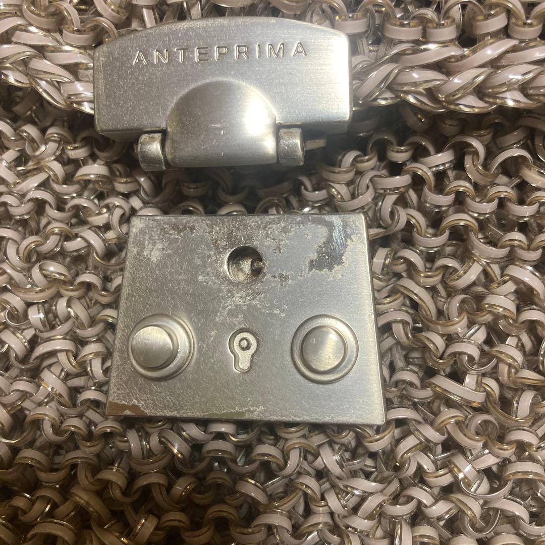 ANTEPRIMA グレーベージュ パーティーワイヤーバッグ