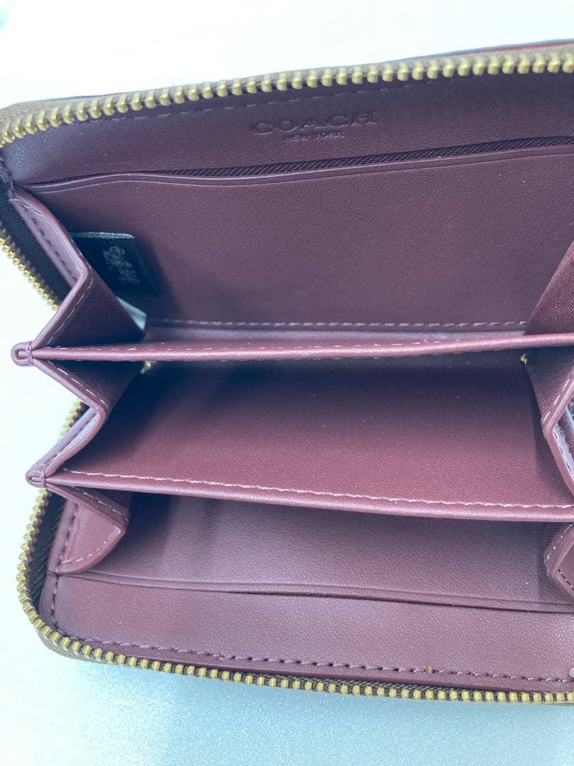 【美品‼︎】COACH エッセンシャルスモールジップアラウンド カードケース
