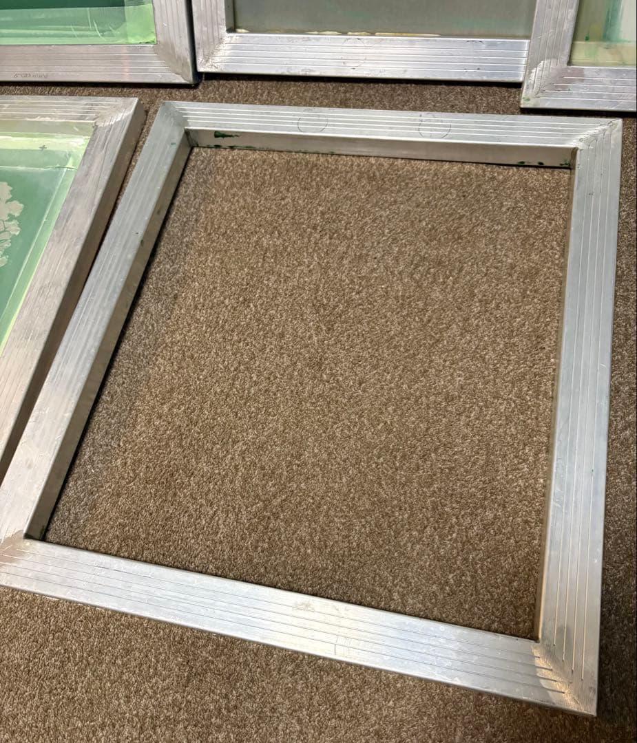 シルクスクリーン用アルミフレーム 46×51cm /160メッシュ 12枚セット