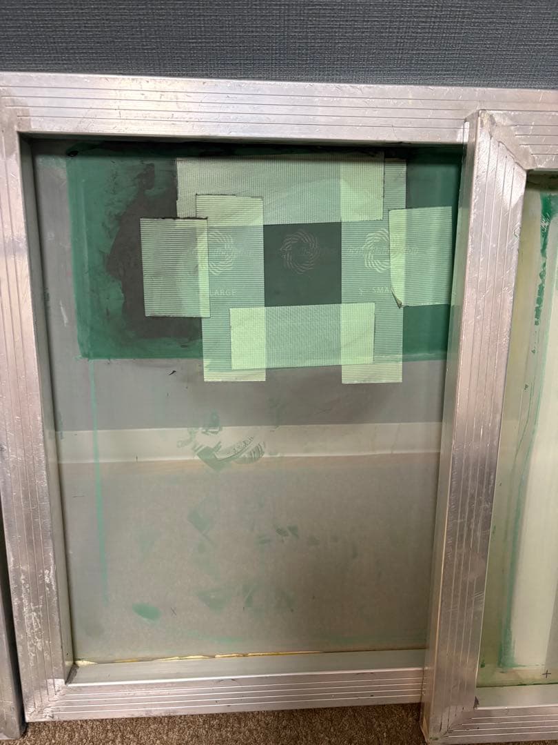 シルクスクリーン用アルミフレーム 46×51cm /160メッシュ 12枚セット