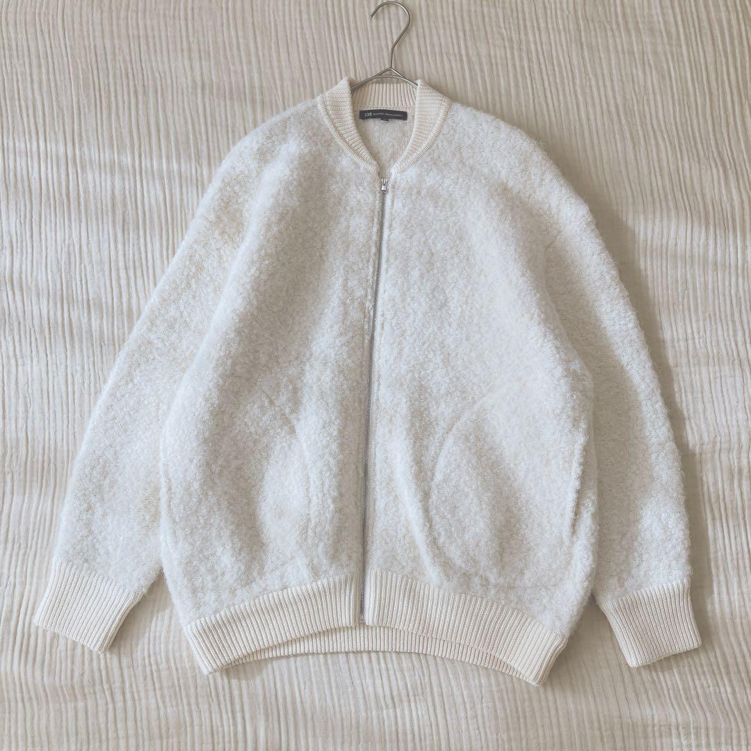 ２３区　ボア　ブルゾン　アウター　アルパカウール　ジャケット　４４　XL