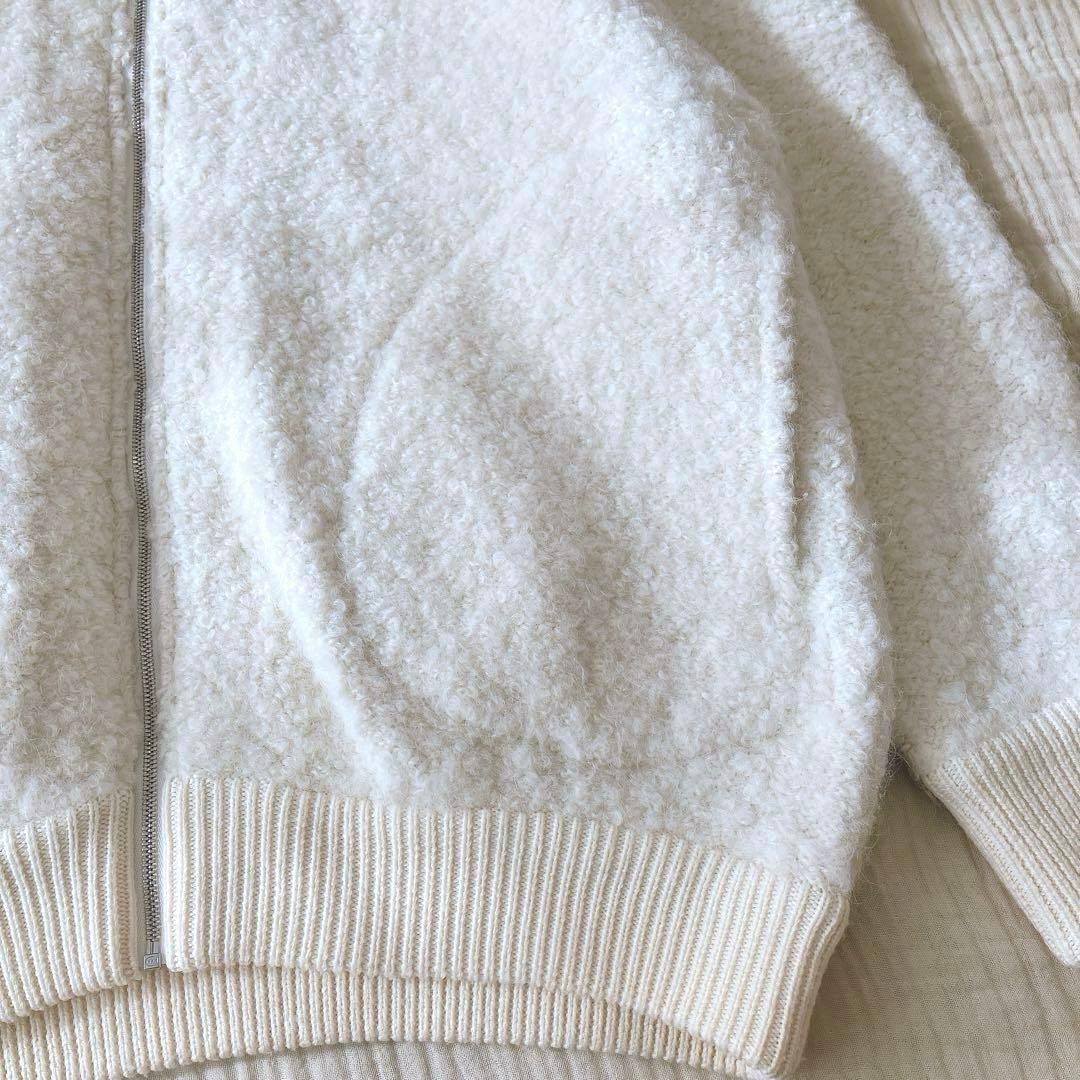 ２３区　ボア　ブルゾン　アウター　アルパカウール　ジャケット　４４　XL