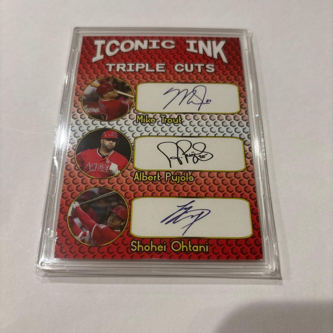 大谷翔平　野球カード　サインカード　ドジャース　MLB MVP