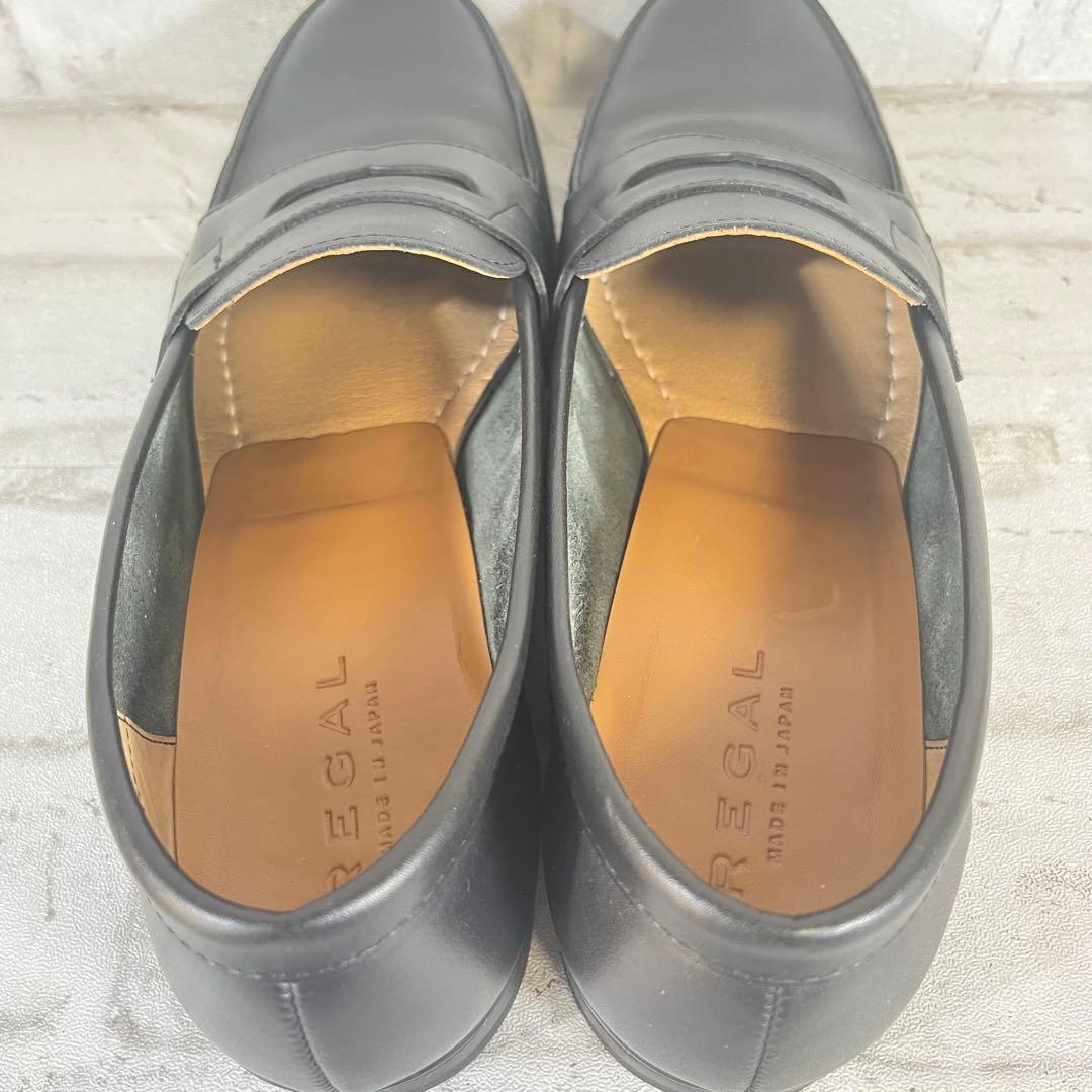 【未使用級】REGAL リーガル ローファー ブラック 22DL 日本製