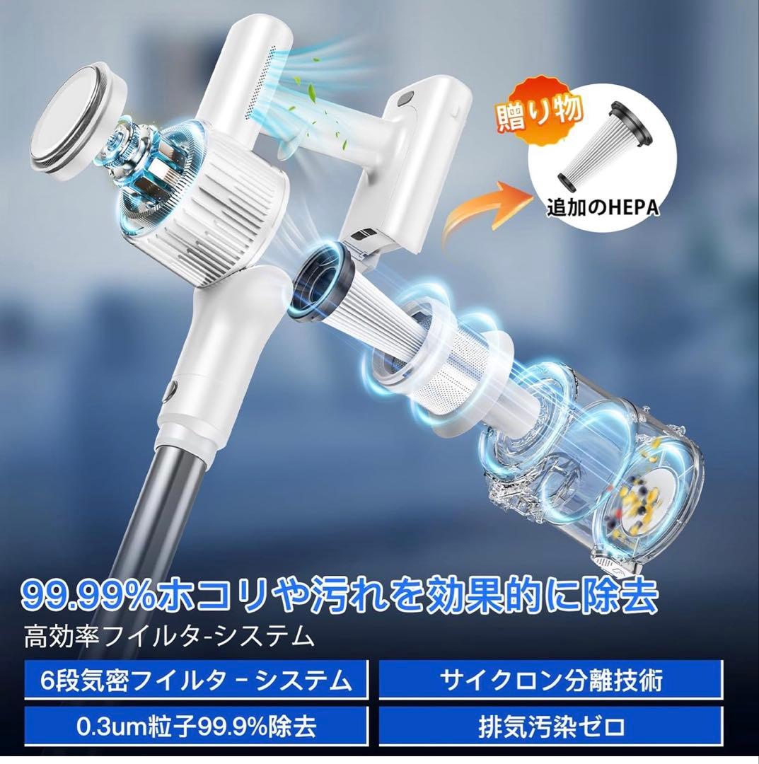 シャクヤク様【新品未使用】65000PA スティッククリーナー 本体 シルバー