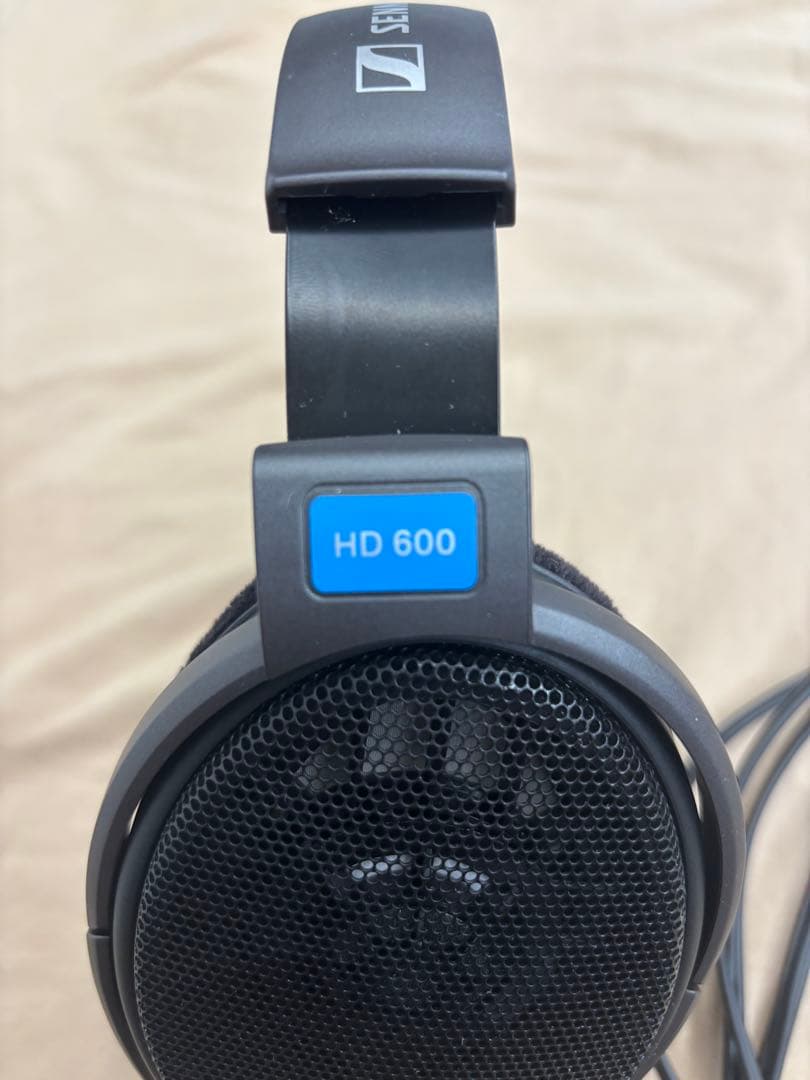 SENNHEISER HD600 開放型ヘッドホン 純正ケーブル付属 美品
