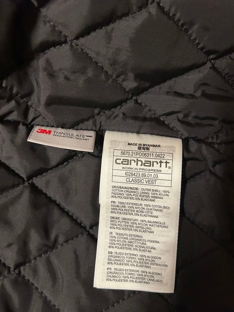 【美品】Carhartt wip カーハート XL クラシックベスト