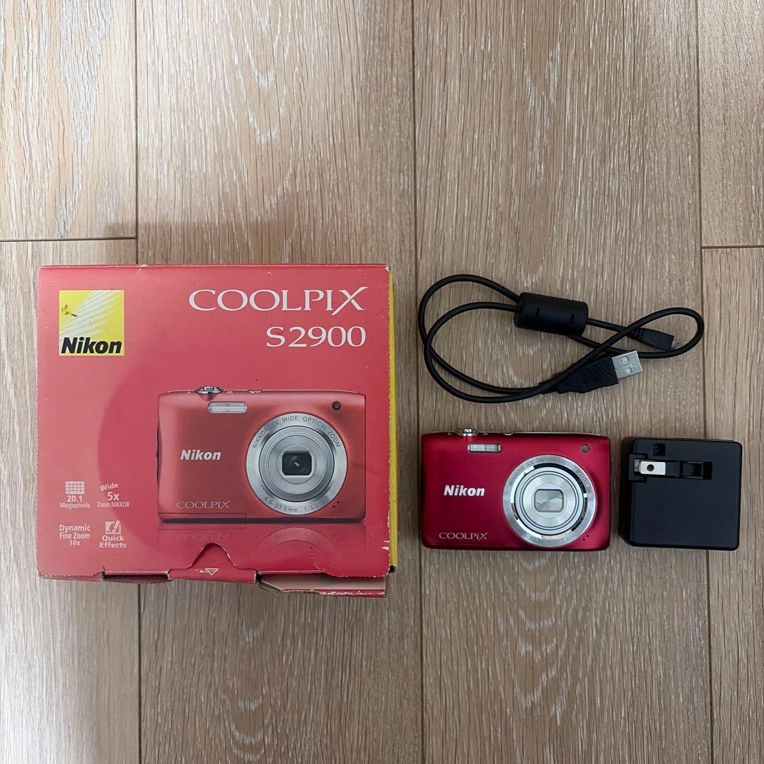 Nikon COOLPIX S2900 レッド 本体 充電器