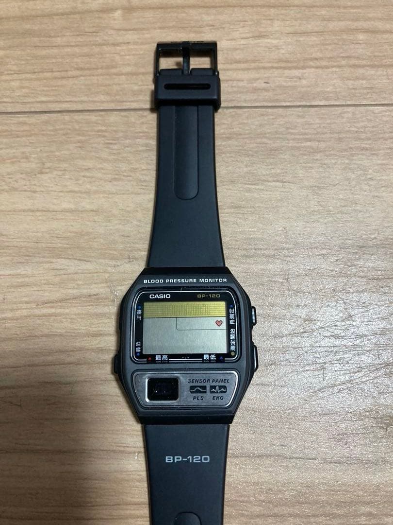 Casio デジタル腕時計 ブラック　BP-120 脈拍