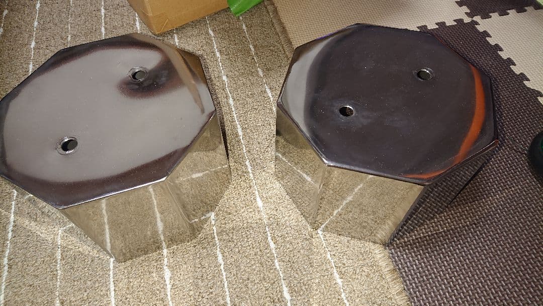 デコトラ 17.5用オリジナルステンレスハブカバー