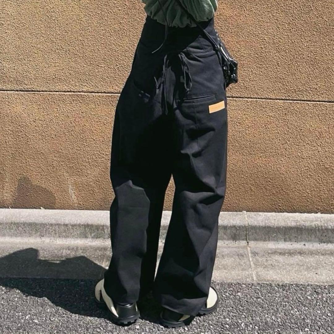 knuth marf レースアップパンツ/brack