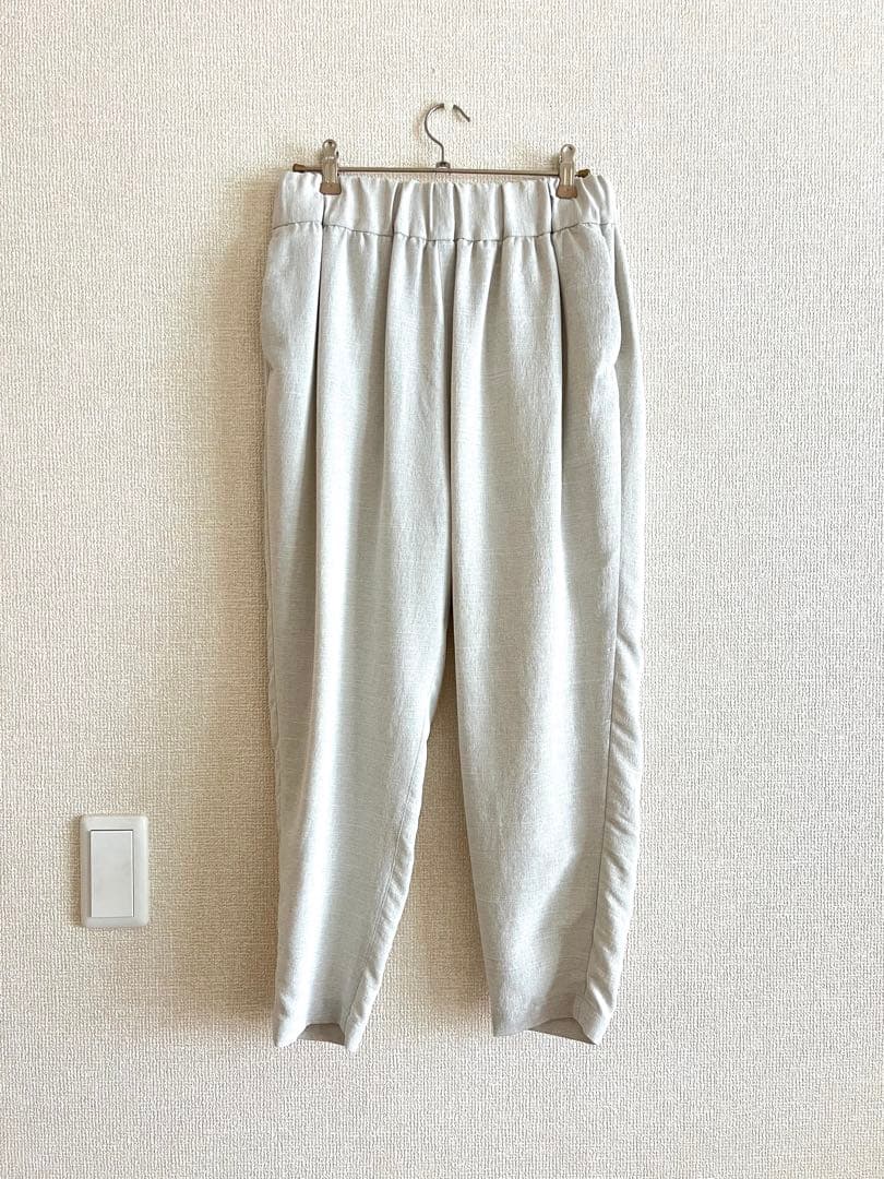no control air 美しいテーバードパンツ ライトグレー XS