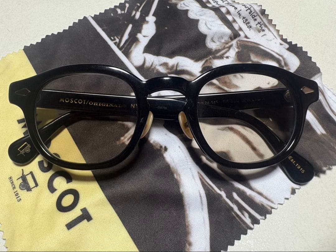 MOSCOT レムトッシュ　46サングラス　ガラスレンズ付き