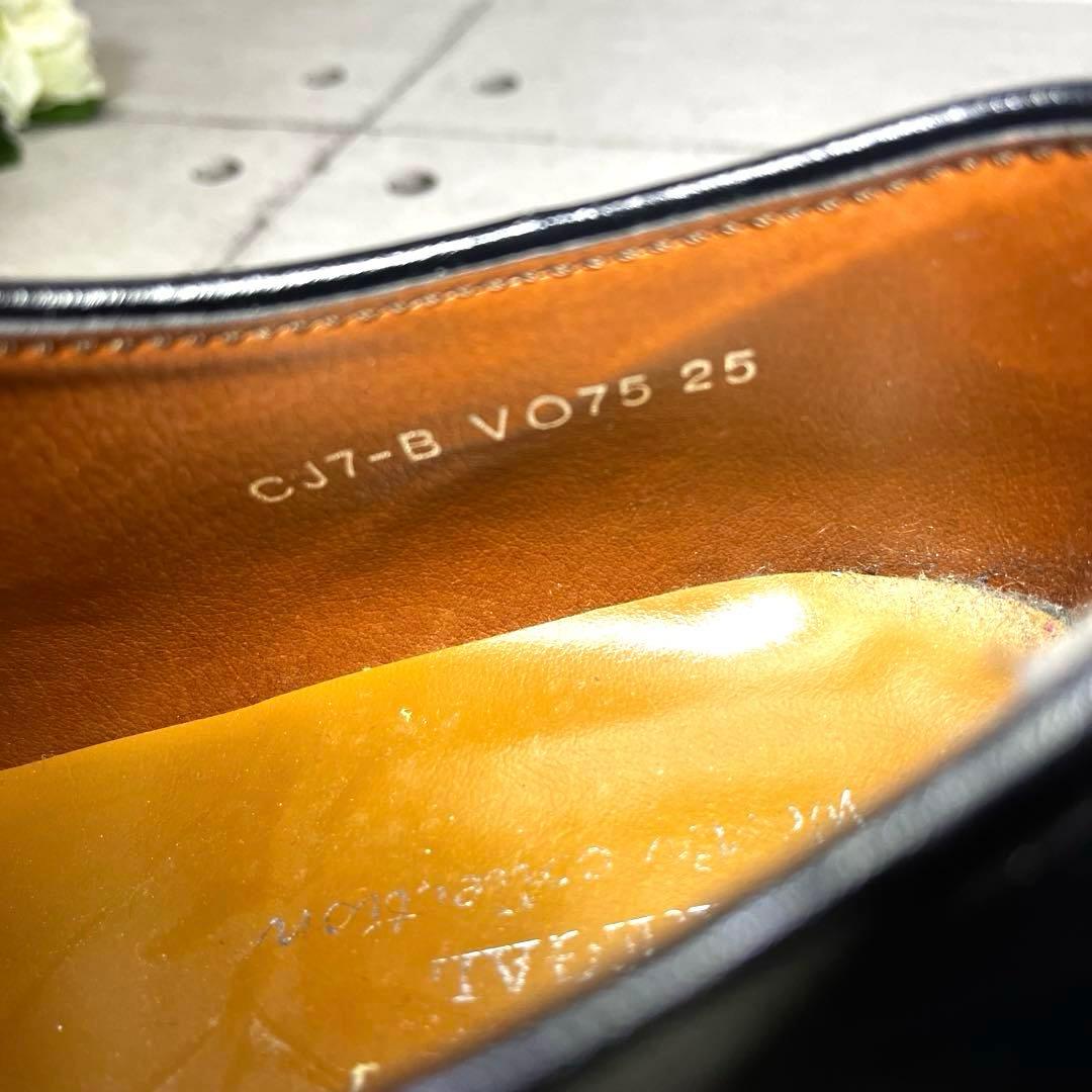 【リーガル】ストレートチップ V075 内羽♡ブラック 25EEE