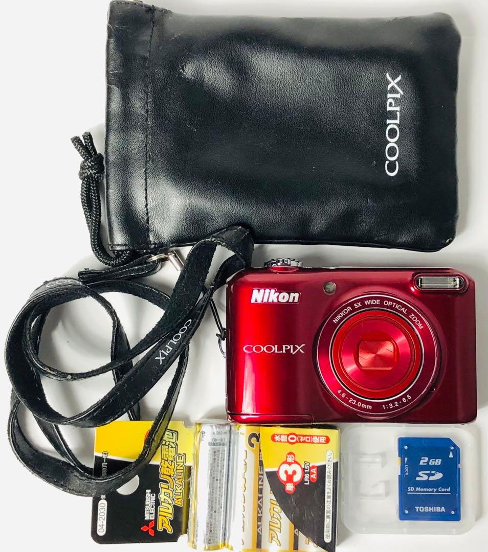 すぐに撮影OK 美品 Nikon COOLPIX L28 デジタルカメラ