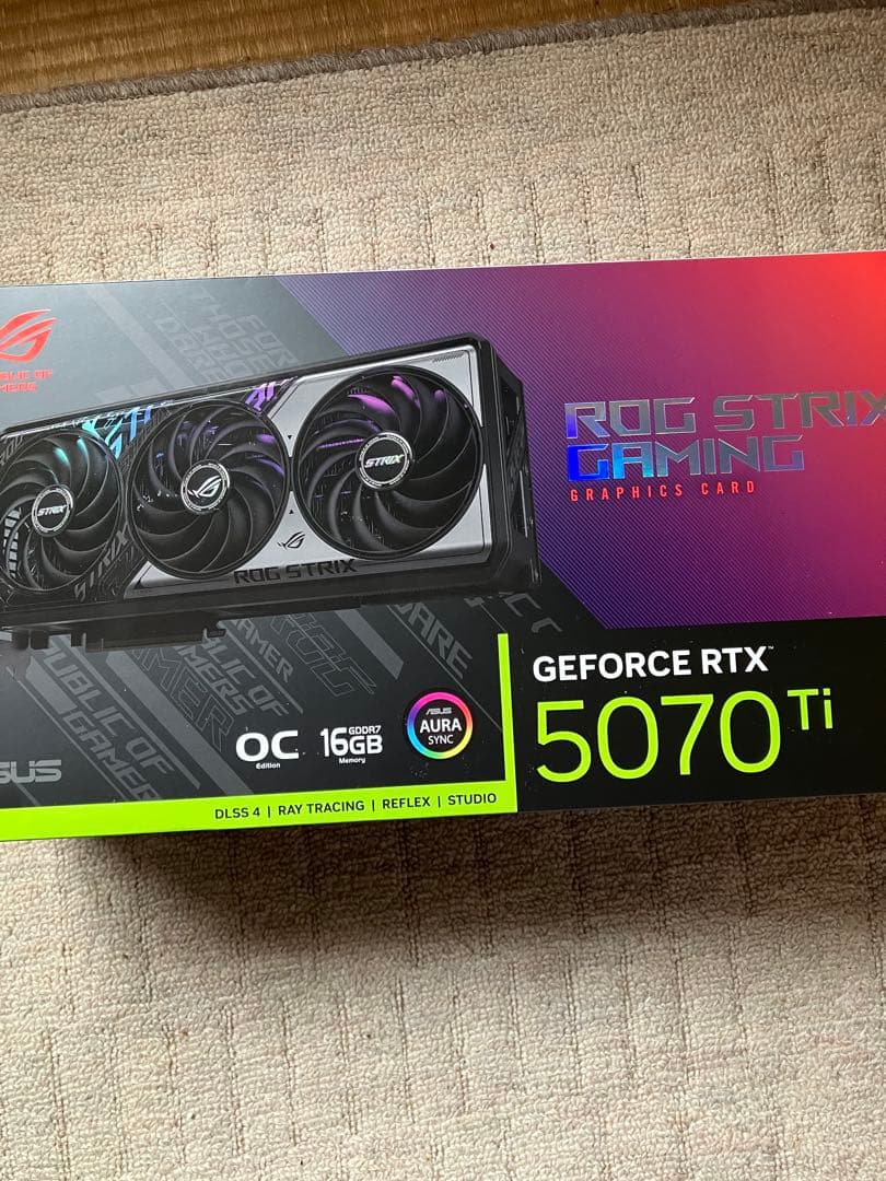 グラフィックボード・グラボ・ビデオカード ROG Strix Gaming GeForce RTX 5070 Ti OC
