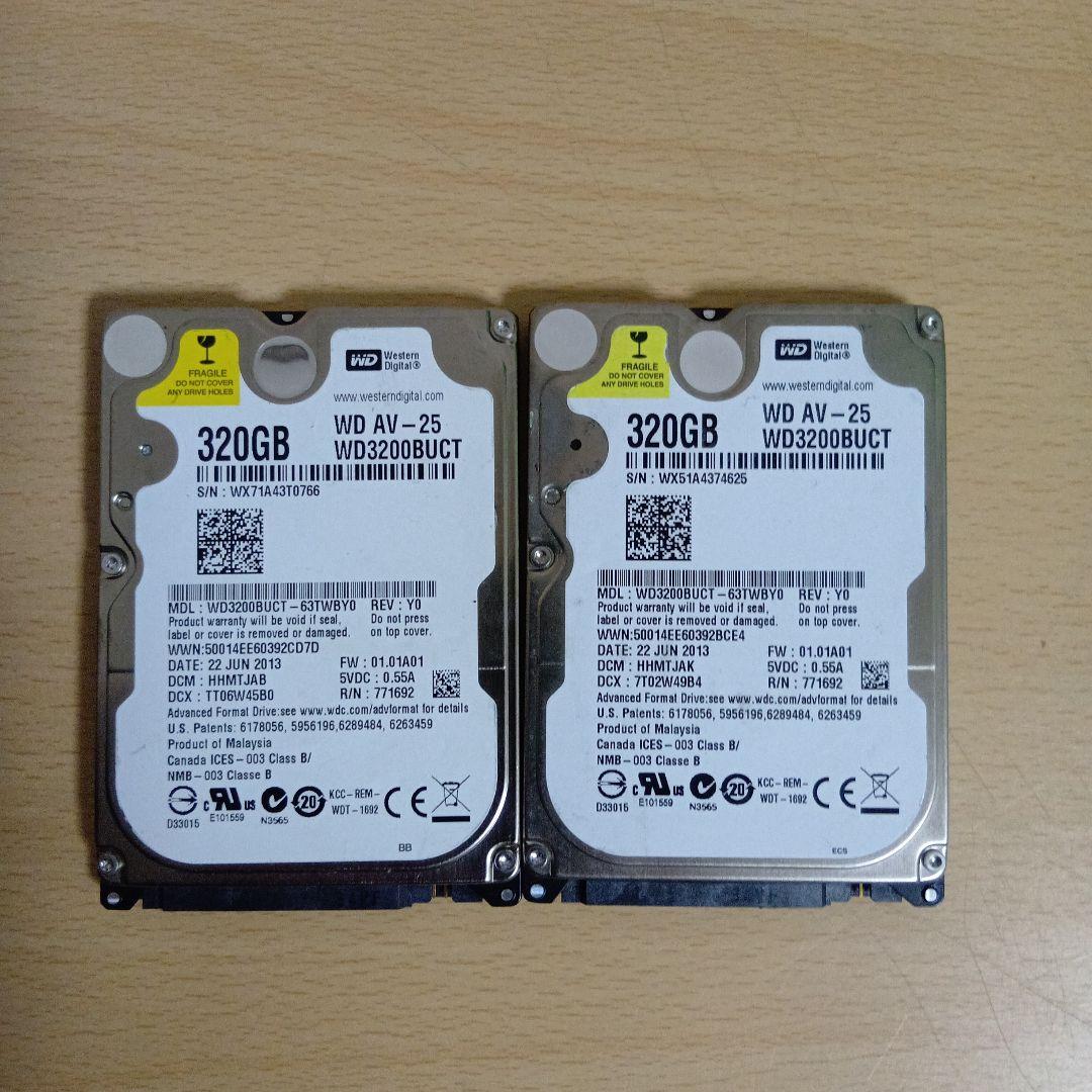 Western Digital製のHDD、WD AV-25 WD3200BUCT