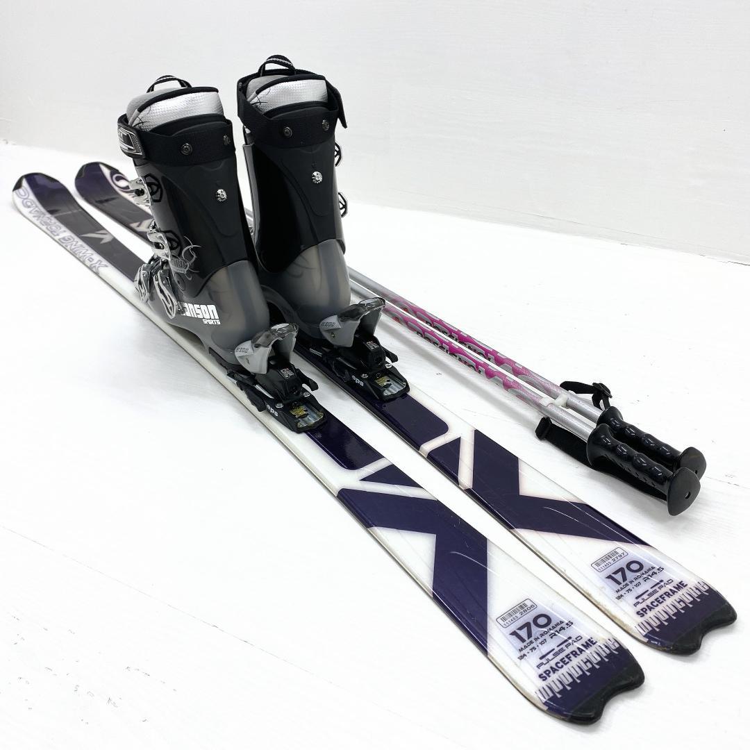 SALOMON サロモン メンズ スキー セット 170cm 27.5-28cm