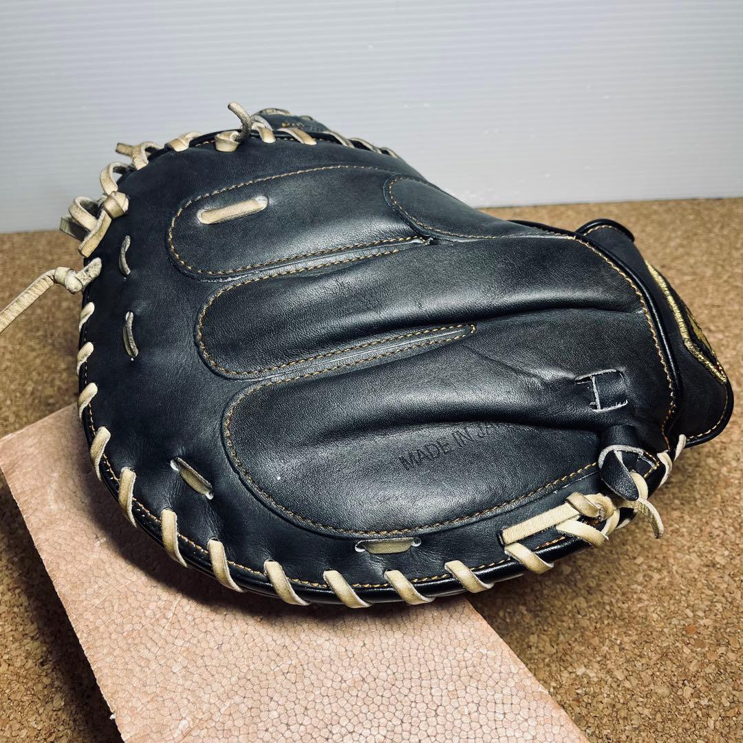 ZETT軟式捕手ミット中村悠平タイプ/BRCB30282／一般.大人／ブラック