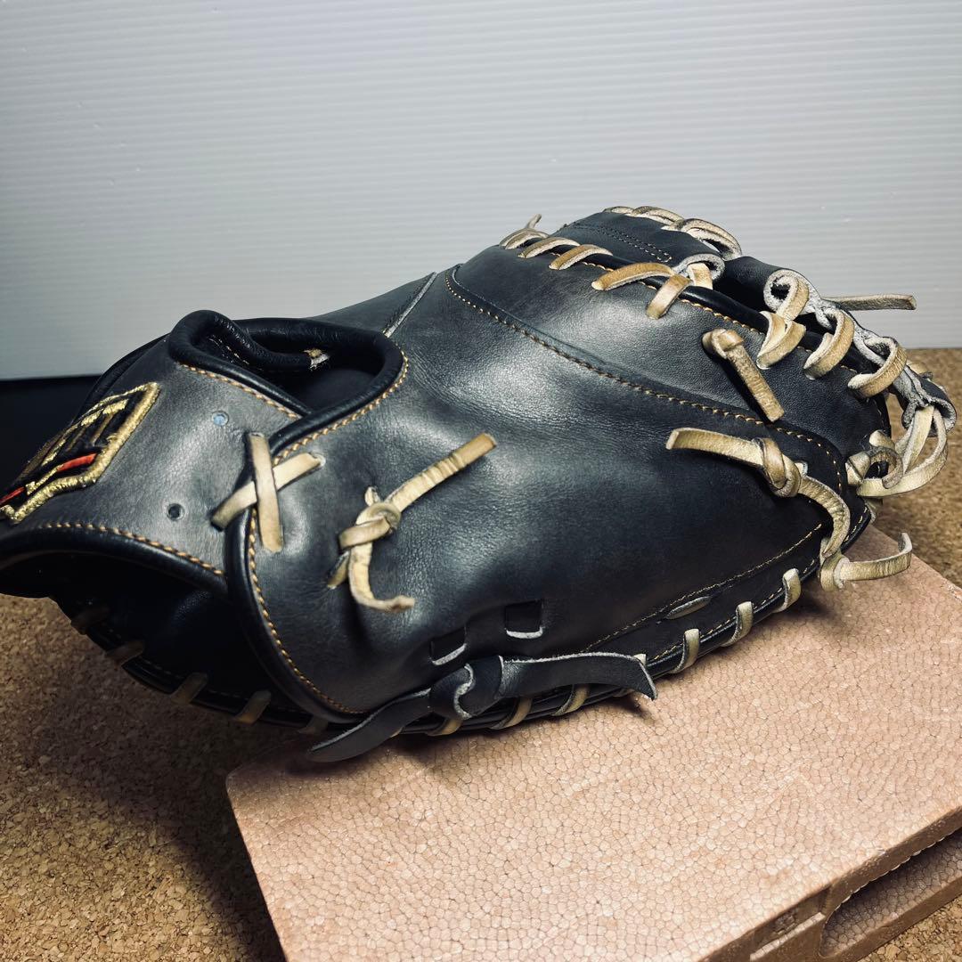 ZETT軟式捕手ミット中村悠平タイプ/BRCB30282／一般.大人／ブラック