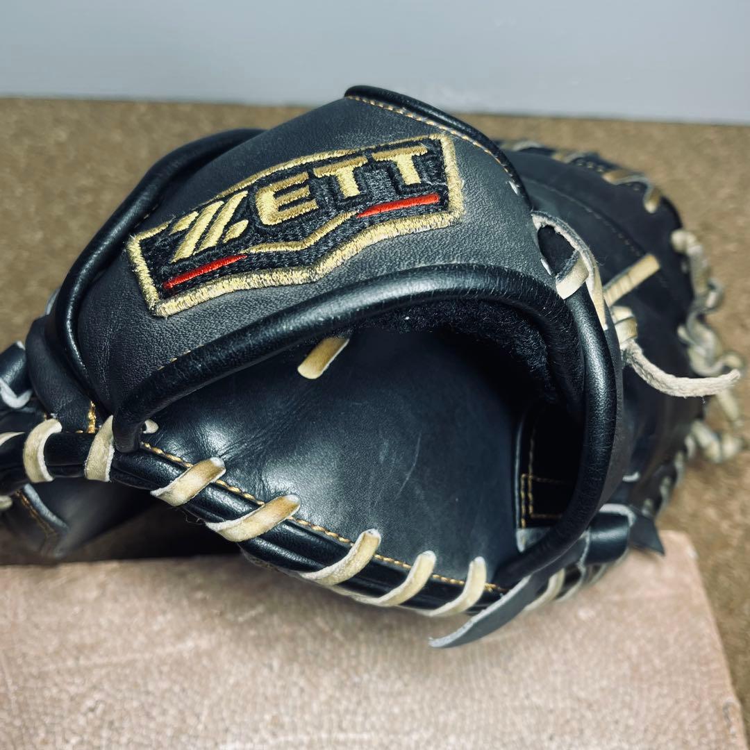 ZETT軟式捕手ミット中村悠平タイプ/BRCB30282／一般.大人／ブラック