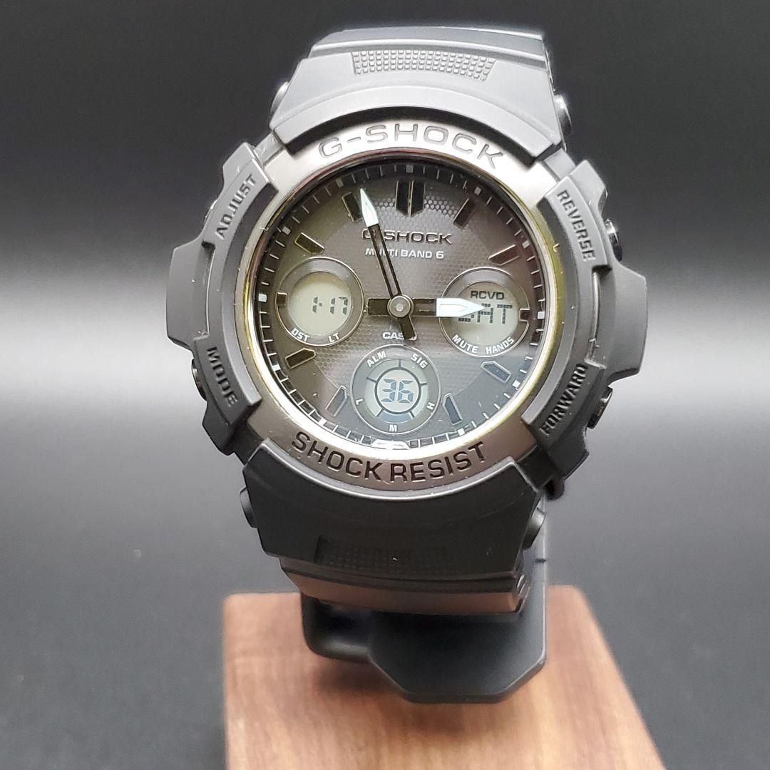 稼働品 G-SHOCK カシオ タフソーラー 電波 黒 メンズ